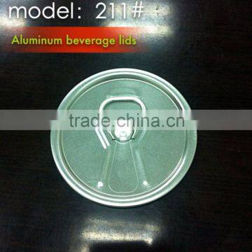 211#(65.3mm) Aluminum beer/juice easy open end can lid