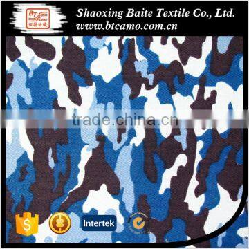 europe 100%cotton military navy ocean blue army camouflage fabric ror uniform