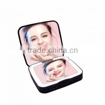 Square shape 5X magnifying two way mirror with power bank                        
                                                                                Supplier's Choice