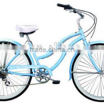 26" lady blue beach cruiser bicycle/bike SH-BB071