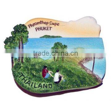 Polyresin thailand tourist souvenir fridge magnet