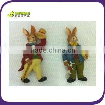 Polyresin easter rabbit fredge magnet