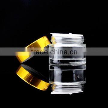 30g 50g Clear Glass Jar Face Cream Bottle With Aluminum Cap and Inner Lid photo-4
