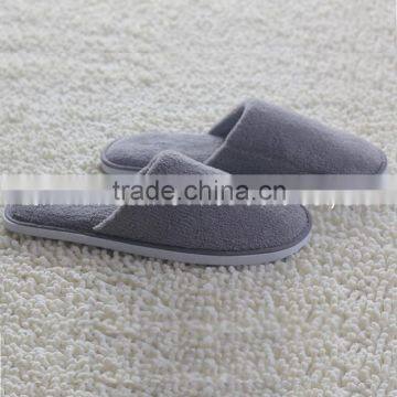 Closed toe coral fleece hotel SPA mens Slippers