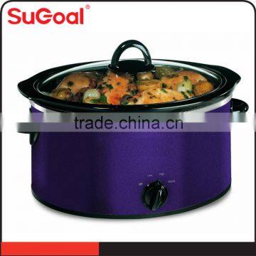 5 liter high quality stainless steel oval slow cooker