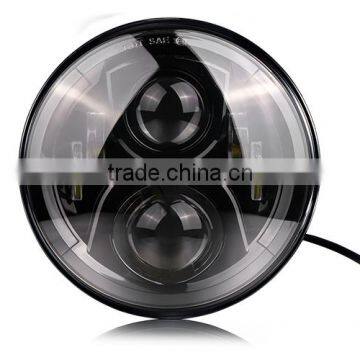 8700 Evolution 2 - 7" Round LED Headlight black high low led headlight for car Jee-p Harley TOYOTA motorcycle Touring 1995-2016