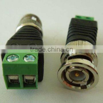 BNC male adapter for cctv camera