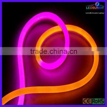 LED Colored Jacket Flexible Neon 24V Blue led neon flex