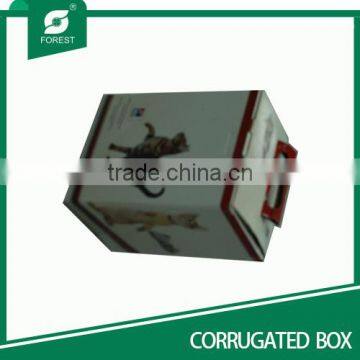 Corrugated Pet Cat Display Box With Handle photo-3