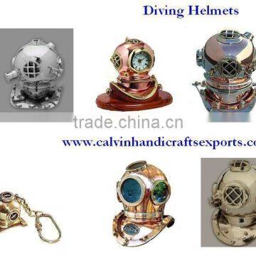 Diving helmets