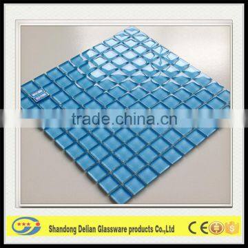Blue Color Swimming Pool Glass Mosaic photo-4