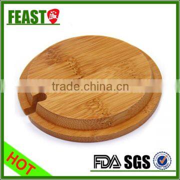 bamboo lids/wooden lids for glass bottle