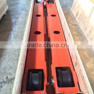 10T single beam crane end carriage 220v 11.5M span,18m per minute running truck speed