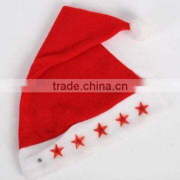 Hot sell Christmas Item Led Santa Hat Chrismas Led ligthed Cap