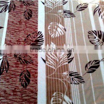 leaves print flannel fleece fabric