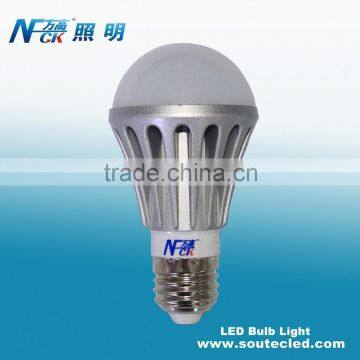 Pure White Color Temperature(CCT) Aluminum Bulb Lamp Body Material Silver E27 5watt 110V 220V AC LED Bulbs