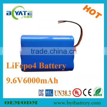 Hot Sell 3000mAh 9.6V Rechargeable Flashlight Battery Pack Factory