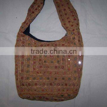 Wholesale lots of Rajasthani Style Traditional Hand Embriodery Mirror work Jholla Bag