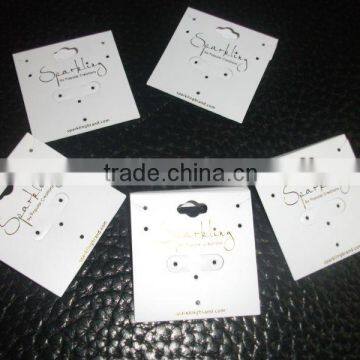 Jewelry plastic header card
