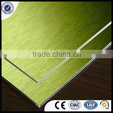 Gold and Silver High Quality Low Price Mirror and Brush Aluminium Composite Panel Cladding photo-3