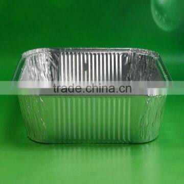 8 inch square aluminium foil box food container bulk production