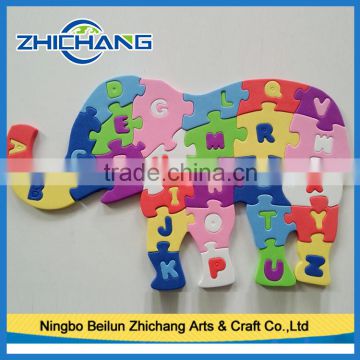 2016 EVA foam animal alphabet jigsaw puzzles for kids