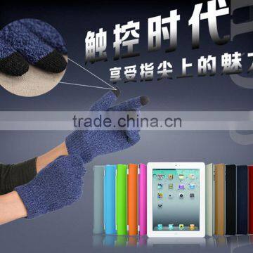 Wholesale Acrylic Gloves For Touch Screen Devices 3 Fingertips With Conductive Fiber Gloves