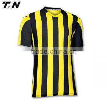 Striped sportswear sublimation soccer jersey