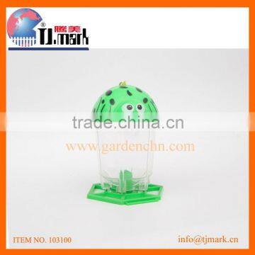 GREEN TURTLE SHAPE BIRD FEEDER 16.5*13CM