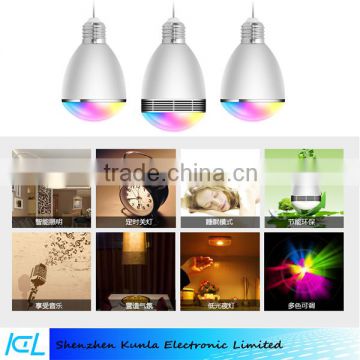 2016 With RGB colorful bulb and phone app wireless led light speaker