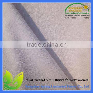 White color cotton Terry Cloth laminated with PU