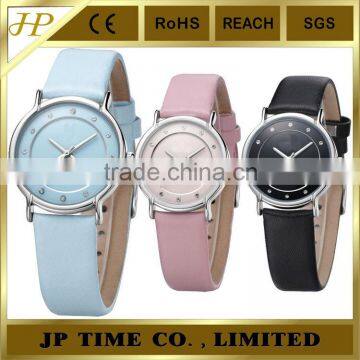 fancy cute PU leather strap alloy case wrist watch for girl from JP Time factory