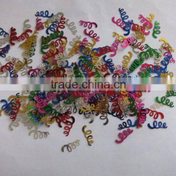 1.5X1.5cm 2.0X1.0cm Metallic PVC dangler Merry Christmas Confetti for party decoration