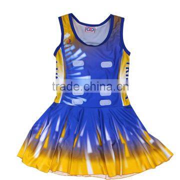 New design womens sublimation netball dress