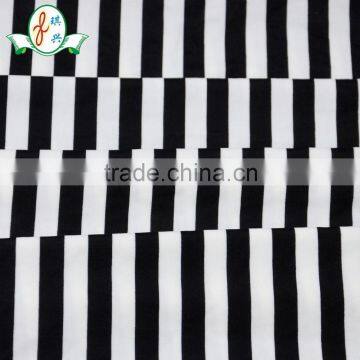 White And Black Strip Common Design Spandex Nylon Mechanical Stretch Lingerie Jersey Fabric Quality Choice photo-3