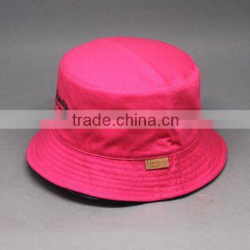 FASHIN CUSTOM-MADE LEATHER PATCH REVRESIBLE BLANK BUCKET HATS