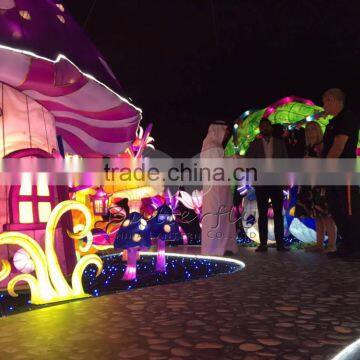 Newest outdoor Cheistmas cartoon Light rotary Musical garden lantern-Garden led lantern