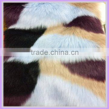 china wholesale heavy weight jacquard long pile fake fur fabric