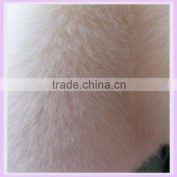 acrylic white rabbit fur fashion fabric good quality garment textile plush