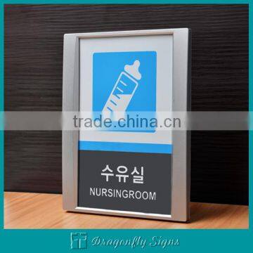 3D chromed signage frame