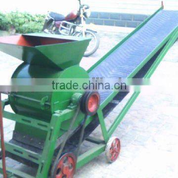 High output wood log crusher
