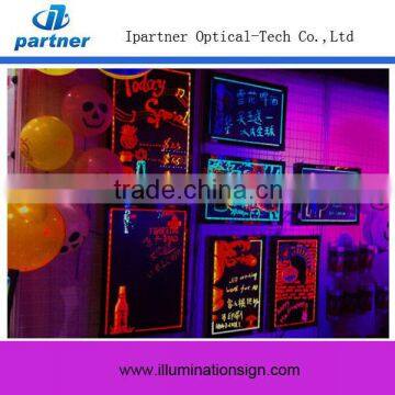 2015 New Type Acrylic/Glass Led Writing Board Display