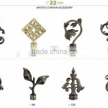 Hardware accessories rustic decorative curtain rods finials