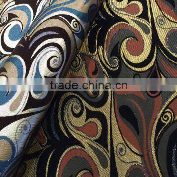 100%polyester upholstery home textile flock with printed and metallic