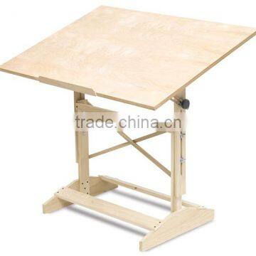 Solid wood studio/office design drafting table,modern style adjustable art and drafting table