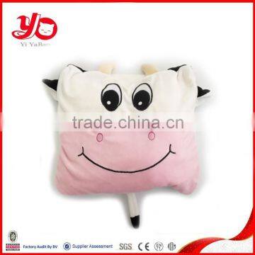 china customized embroidery animal head, super soft baby blanket