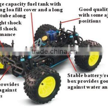 Erc188 1/10 4wd Off Road Nitro Rc Car 18cxp Engine From Toys Factory photo-5
