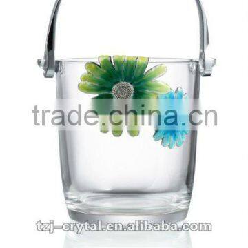 Ice bucket March paris Champagne glasses Art-crystal & Enamel glass
