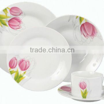 20 pcs super white dinner,super white dinner set,porcelain dinner set