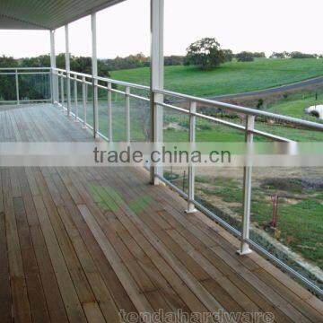 balcony Aluminium glass railing or aluminium alloy glass balustrade